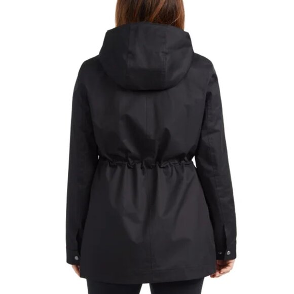 NWT - Hunter Black Rain Jacket Water Resistant Cotton Smock – Size L - Picture 2 of 2